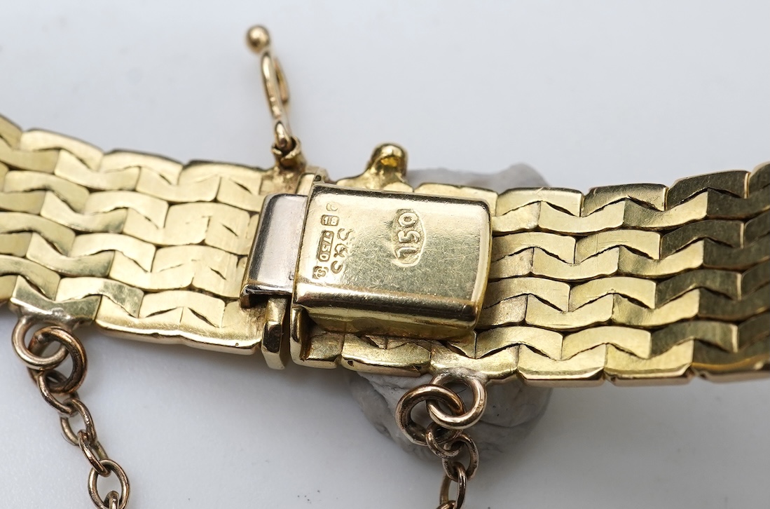 A gold bracelet